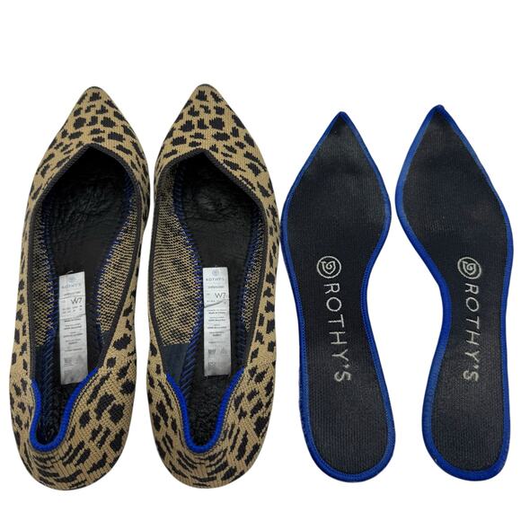 Rothy’s The Point Flats Cheetah Size 7 - Picture 6 of 8